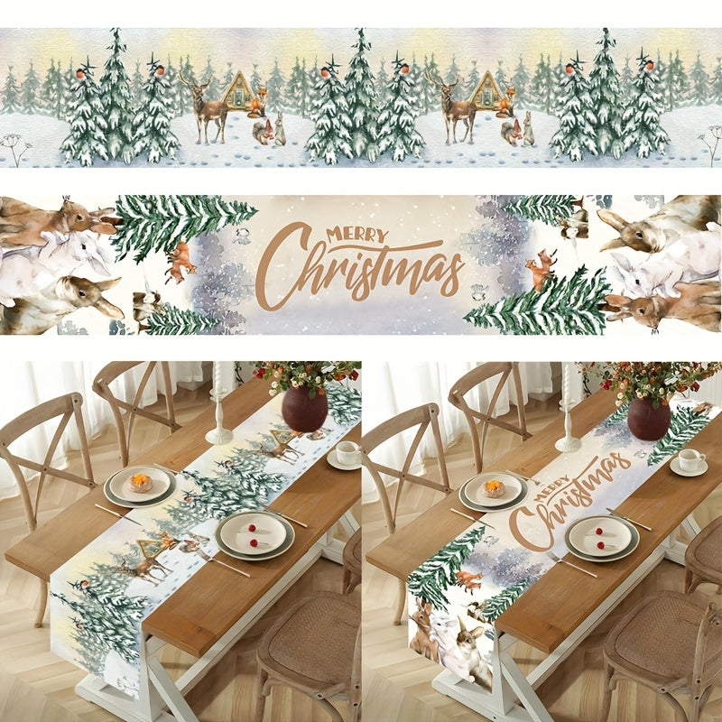 Chemin de table Merry Christmas