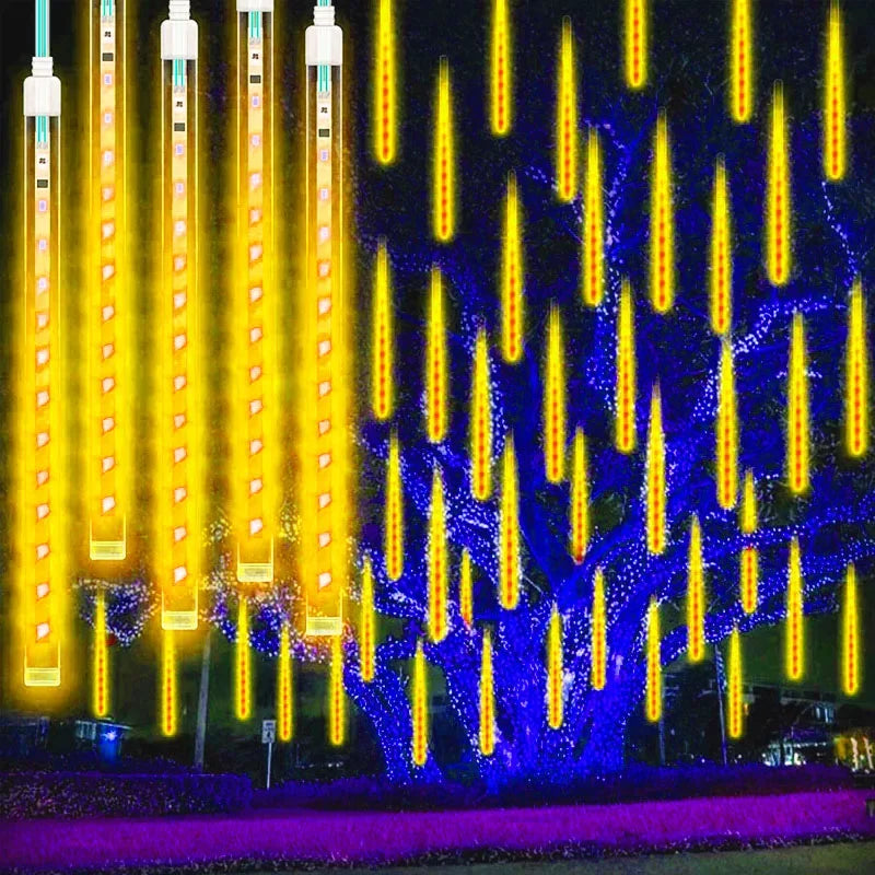 Guirlande LED 8 tubes « météore »