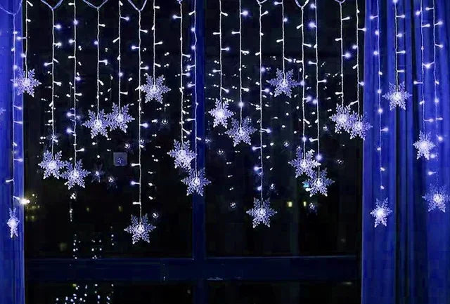 Rideau lumineux LED flocons 3,2 m