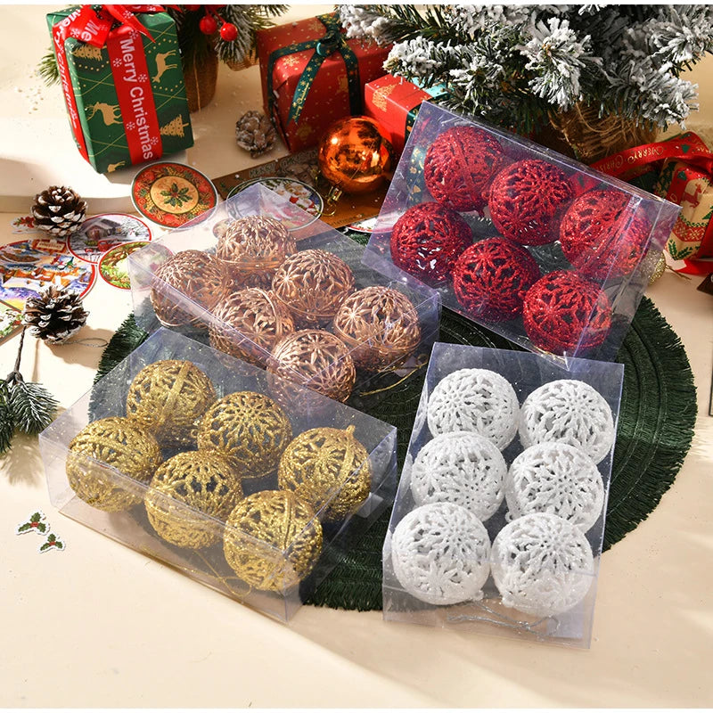 Lot de 6 Boules de Noël 6 cm