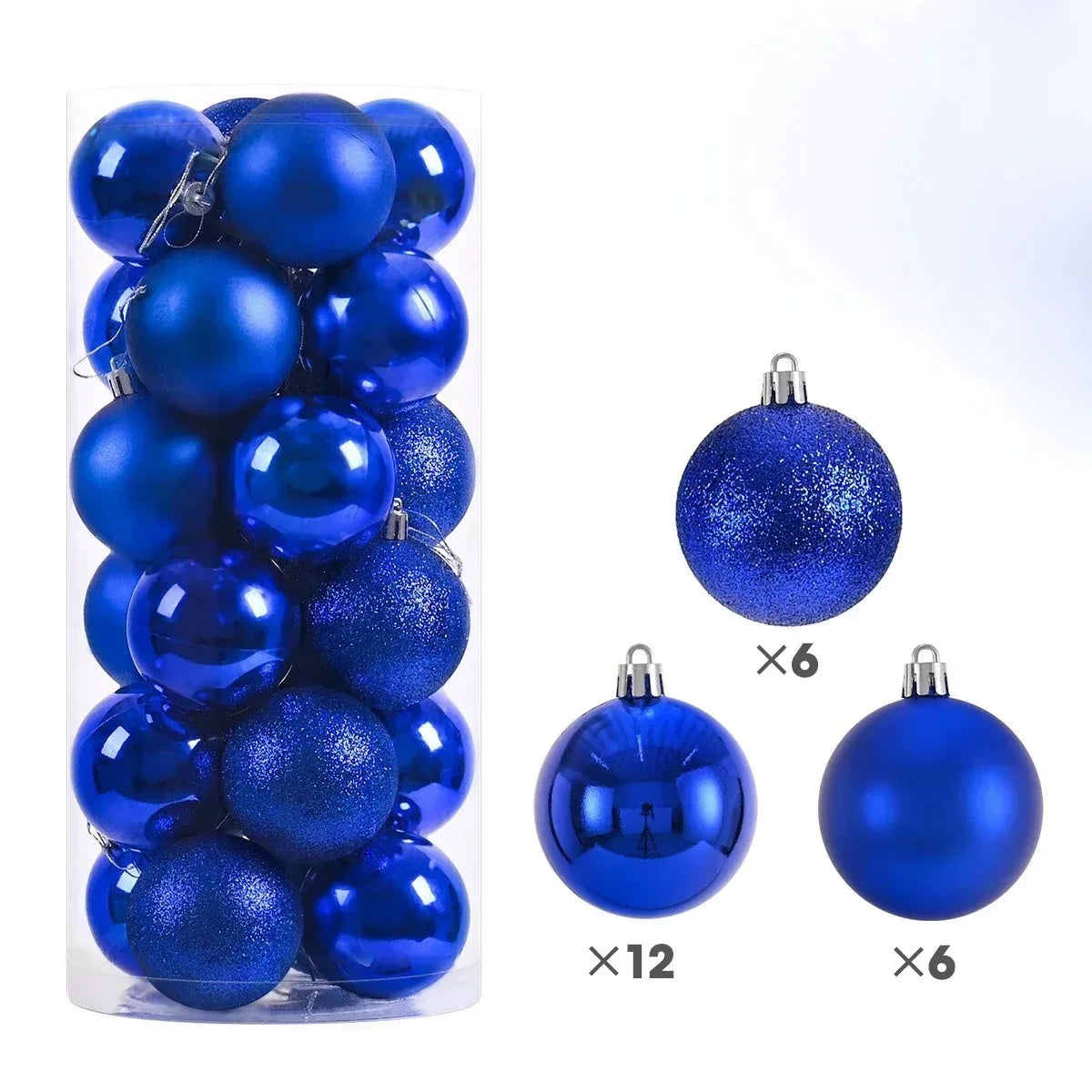 Lot de 24 Boules de Noël