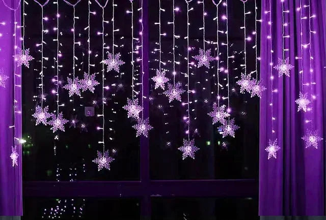 Rideau lumineux LED flocons 3,2 m