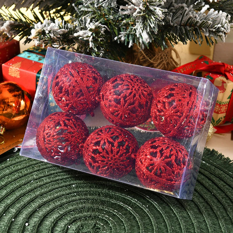 Lot de 6 Boules de Noël 6 cm