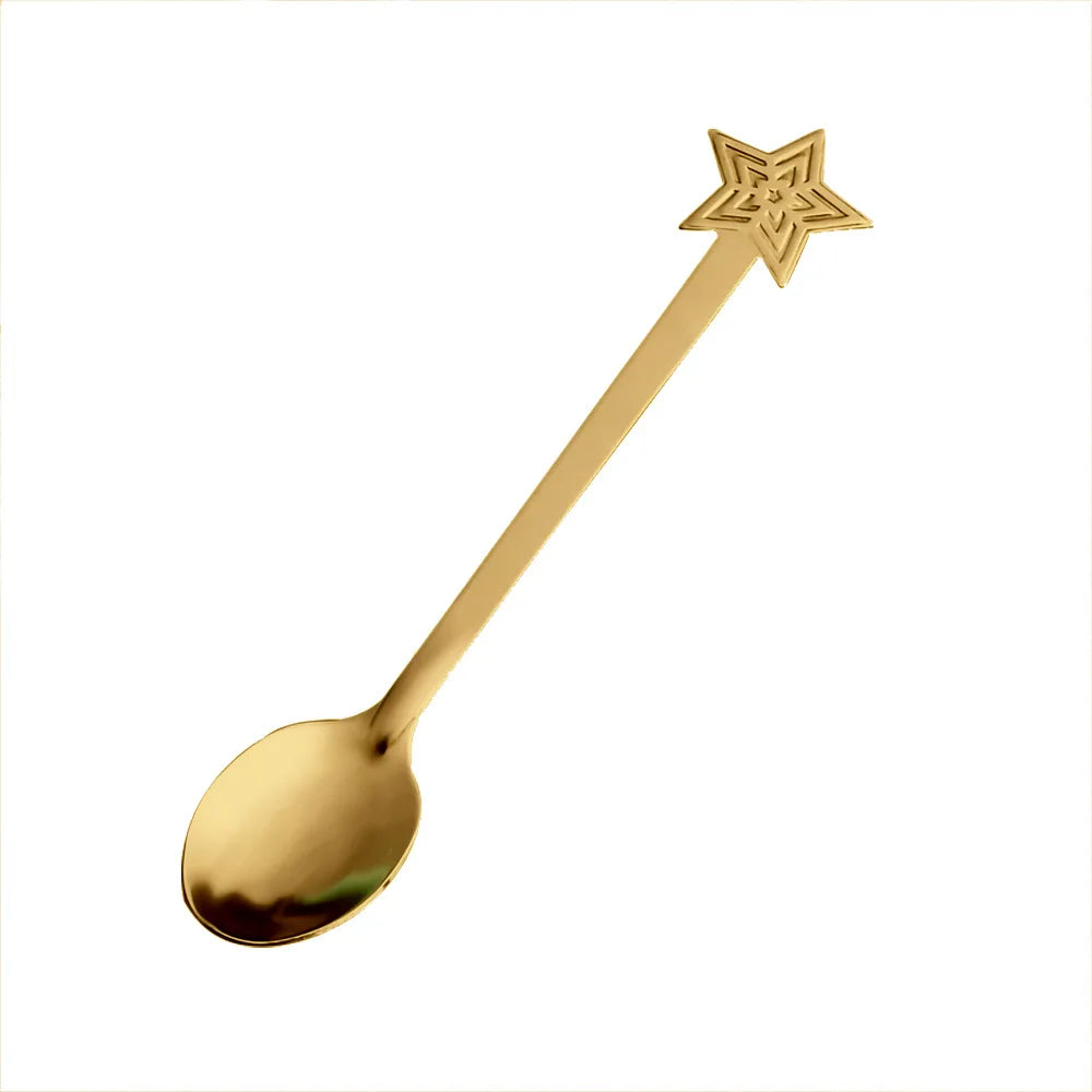 Cuillères à café de Noël en acier inox – Style nordique