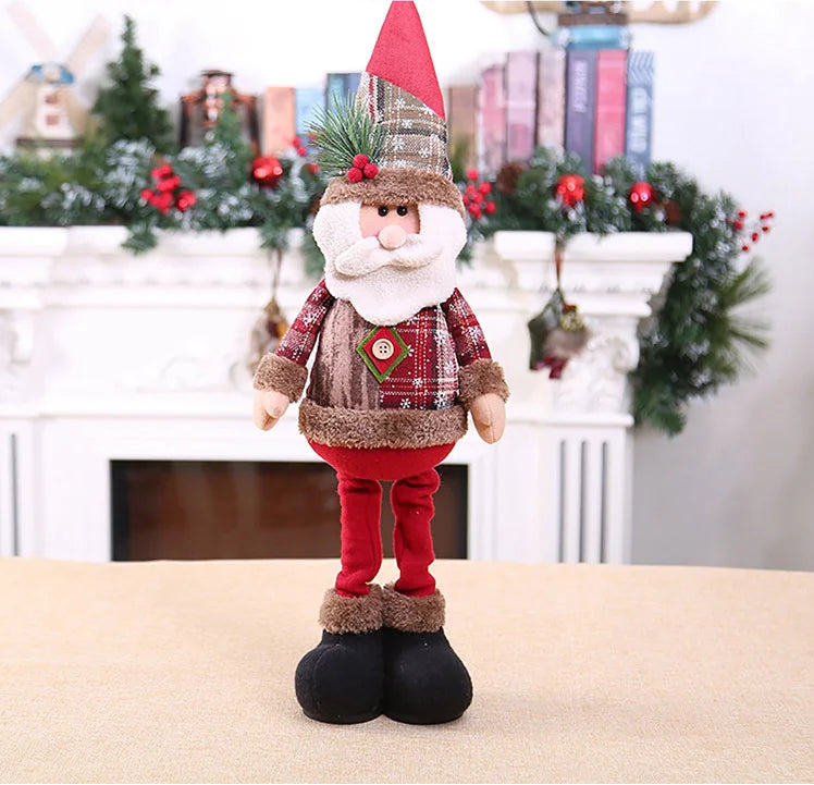 Poupée Père Noël Décorative – Figurine de Noël pour Table & Maison