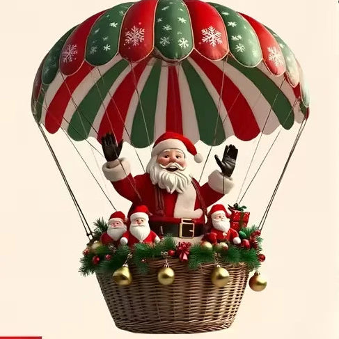 Lot de 10 Suspensions Montgolfières Rétro