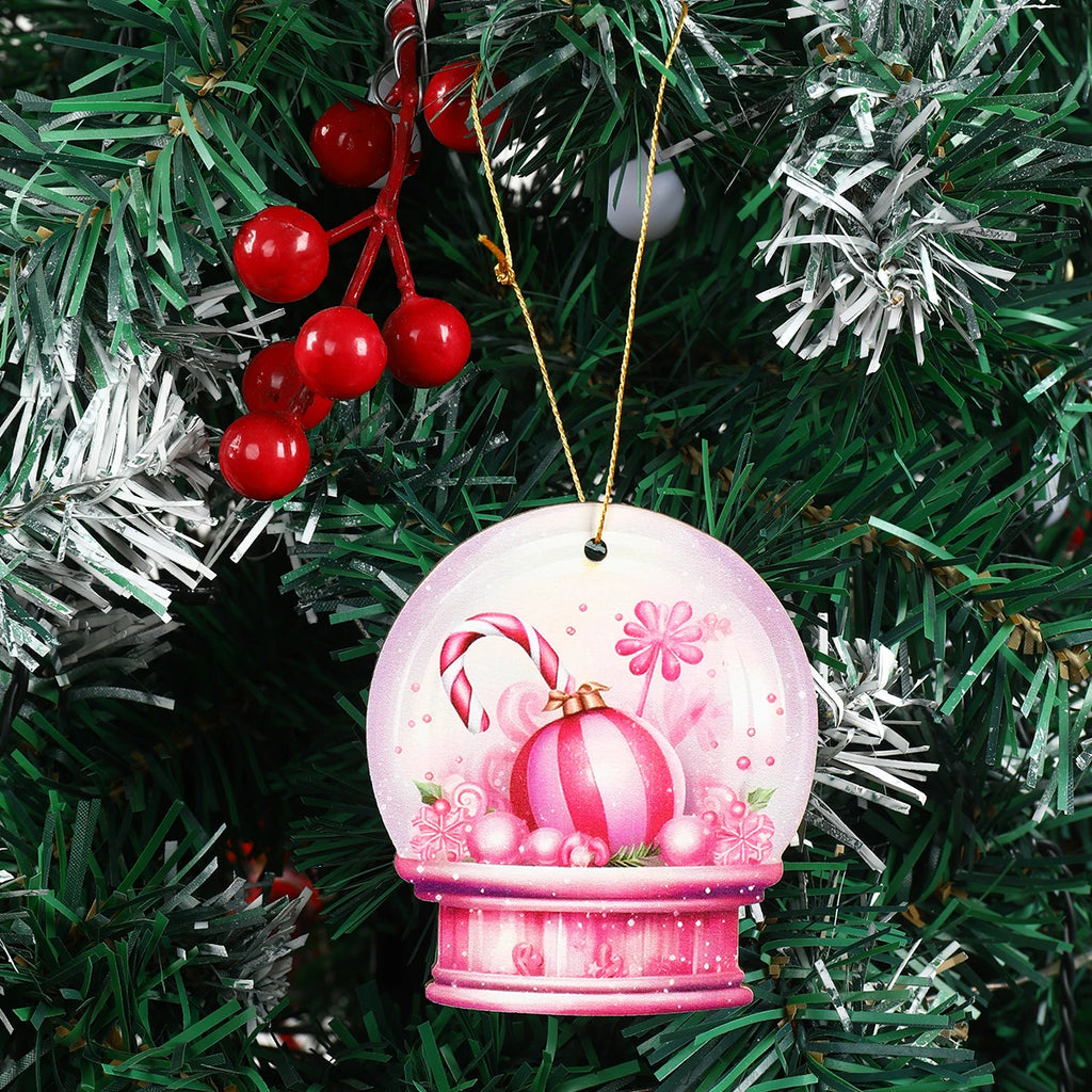 Lot de 24 Décorations de Noël en Bois