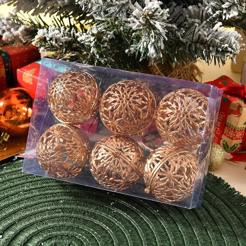 Lot de 6 Boules de Noël 6 cm