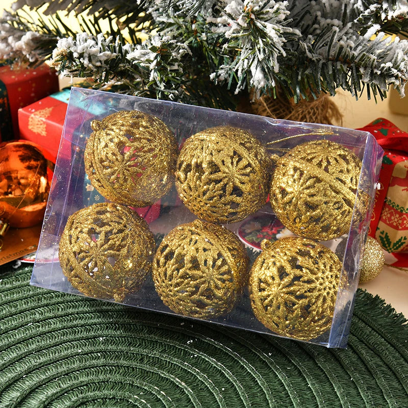 Lot de 6 Boules de Noël 6 cm