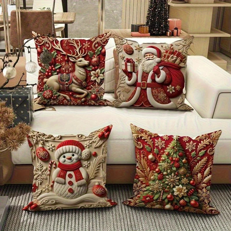 Housse de coussin Noël