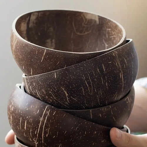 bol coco naturel 12–15 cm + cuillère en bois