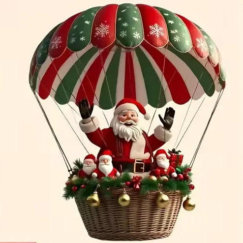 Lot de 10 Suspensions Montgolfières Rétro